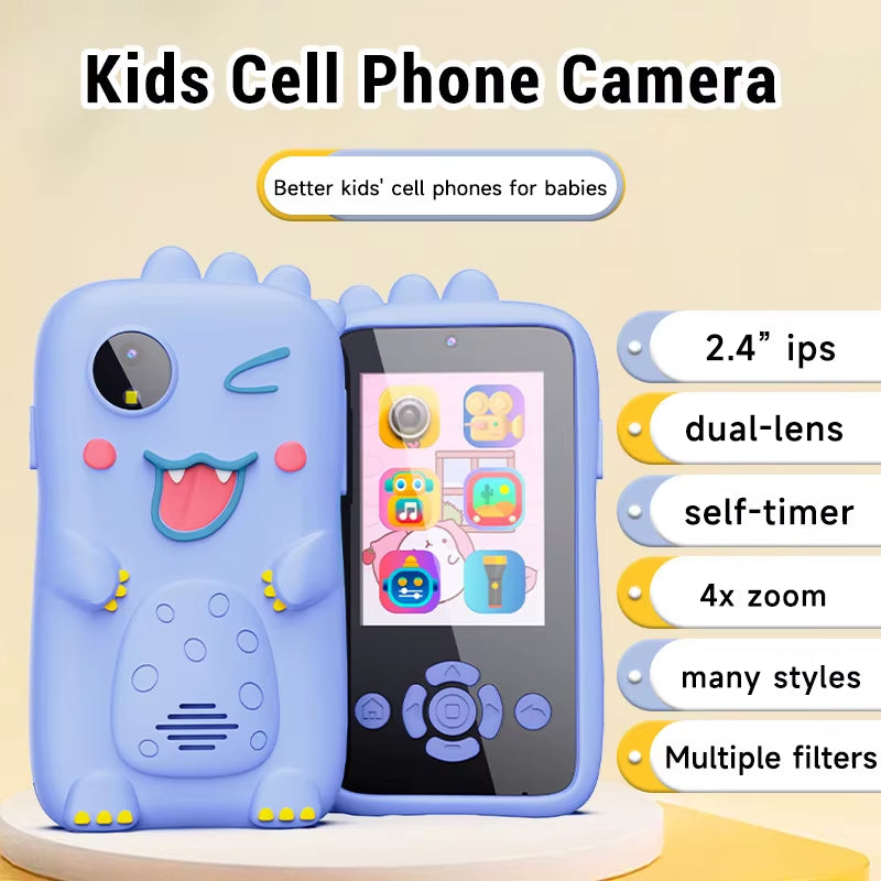 Kids Smart Phone Toys Toddler Cell Phones Toy Cartoon Baby Mobile MP3 Player Digital Camera Children Learning Toy Camera Gifts