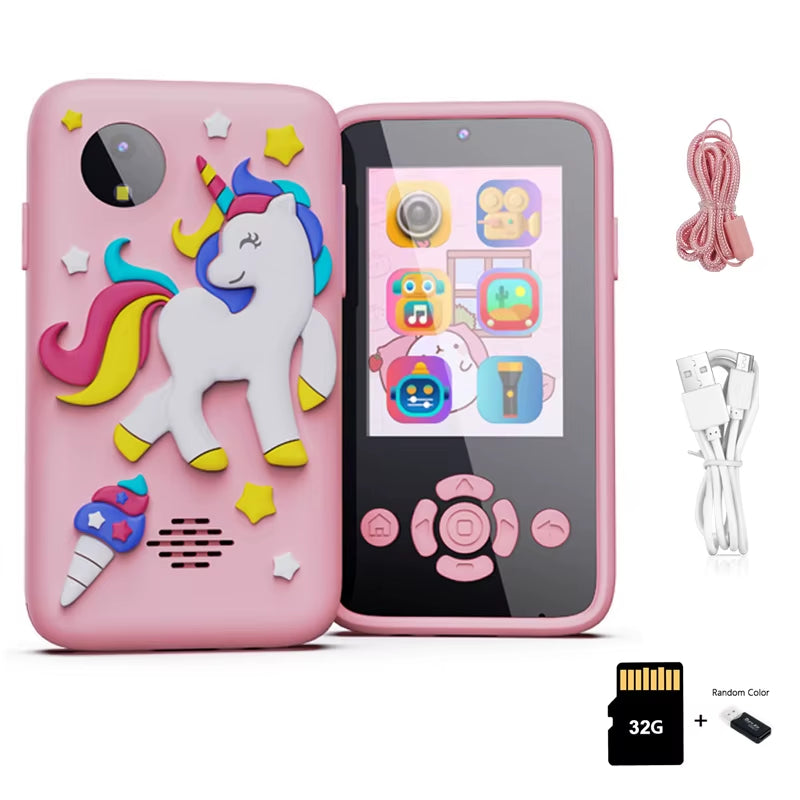 Kids Smart Phone Toys Toddler Cell Phones Toy Cartoon Baby Mobile MP3 Player Digital Camera Children Learning Toy Camera Gifts