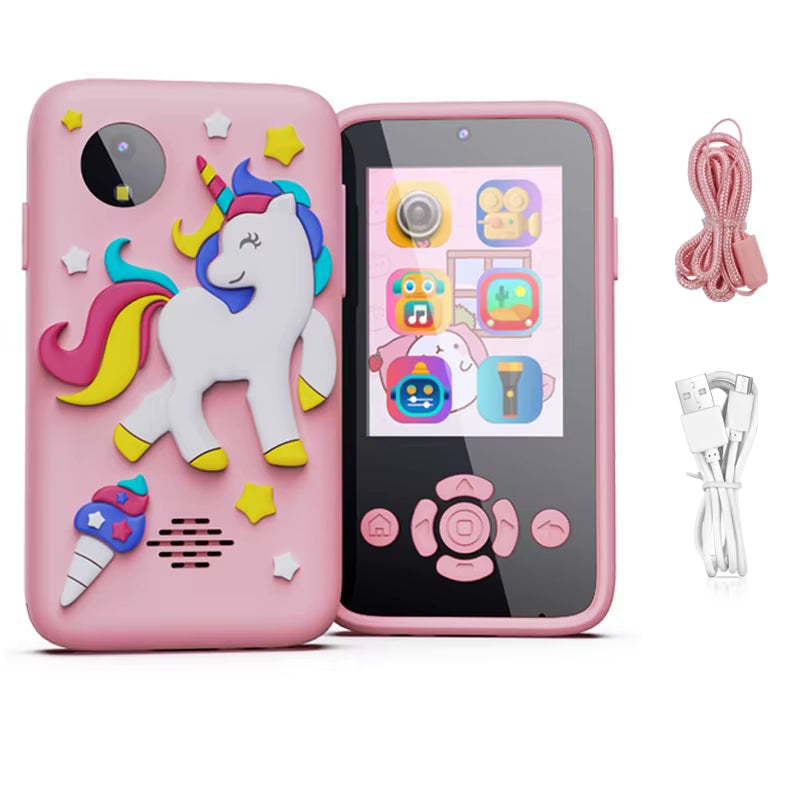 Kids Smart Phone Toys Toddler Cell Phones Toy Cartoon Baby Mobile MP3 Player Digital Camera Children Learning Toy Camera Gifts