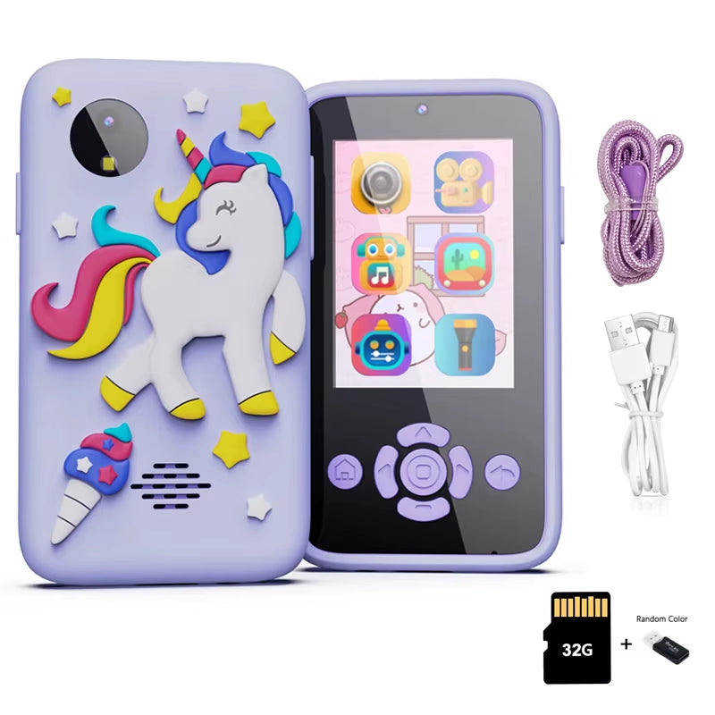 Kids Smart Phone Toys Toddler Cell Phones Toy Cartoon Baby Mobile MP3 Player Digital Camera Children Learning Toy Camera Gifts