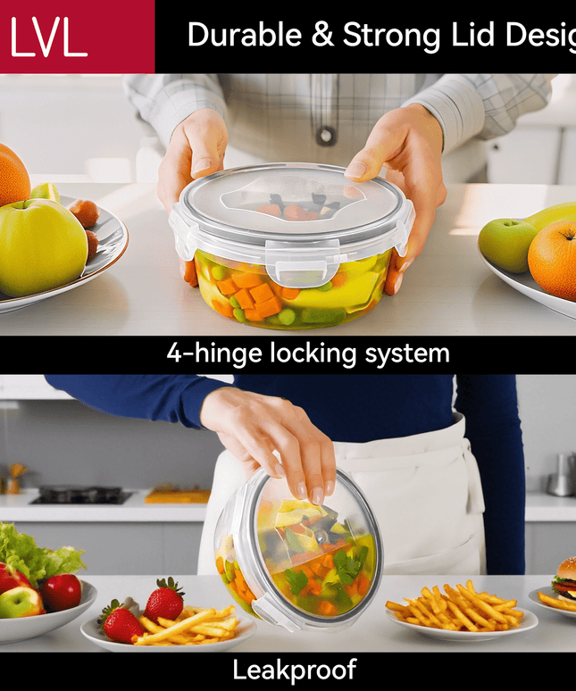 50 Pcs Food Storage Containers | 24 containers & 24 Lids 